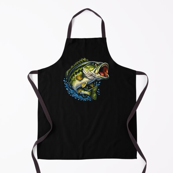 Item preview, Largemouth Bass Strike | Fierce Cartoon Fishing Design for Anglers designed and sold by AquariumExp.