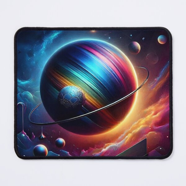 Item preview, Cosmic Galaxy Colorful Planet Abstract Space Nebulae Art designed and sold by Dream Weave Studio.