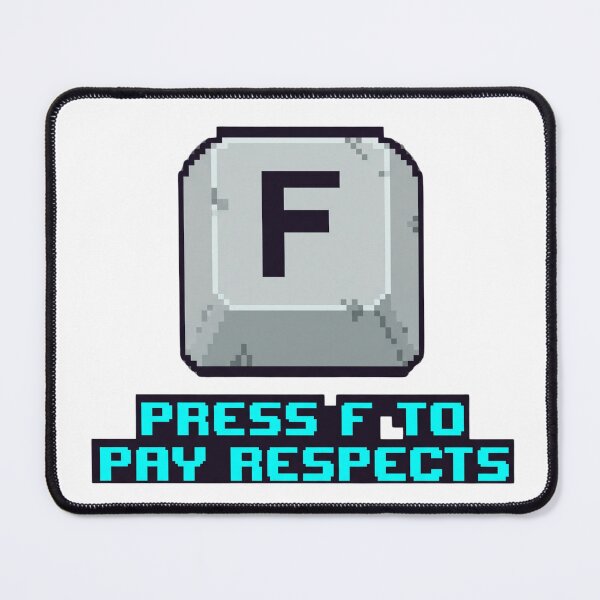 Item preview, Press F To Pay Respects Gaming Meme Retro Pixel Art Funny Gamer T-Shirt designed and sold by Gaming Retro.