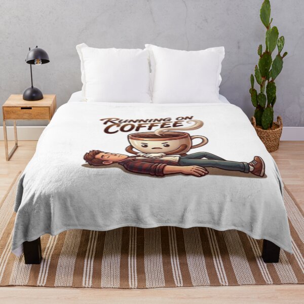 Item preview, Running on Coffee CPR Cute Caffeine Addiction Graphic designed and sold by Northern Glow Art.