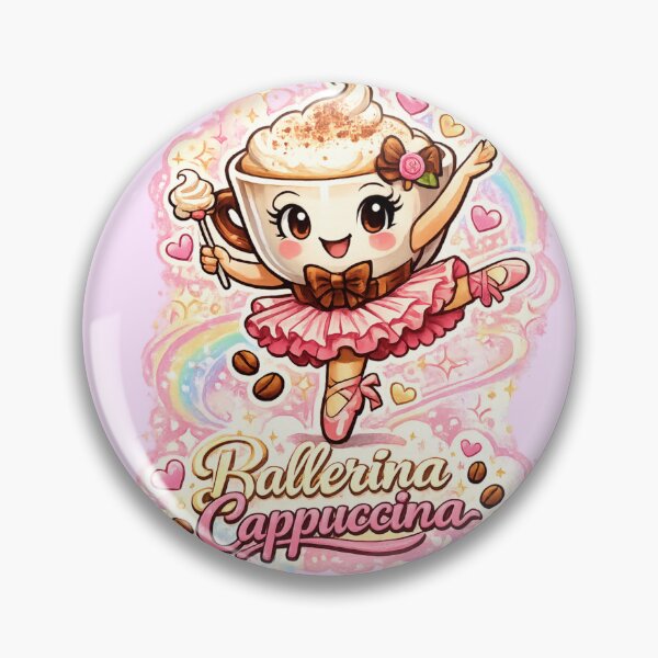 Item preview, Ballerina Cappuccina Kawaii Coffee Cup Cute Ballet Girl Pink Aesthetic  designed and sold by DigitalPixelize.
