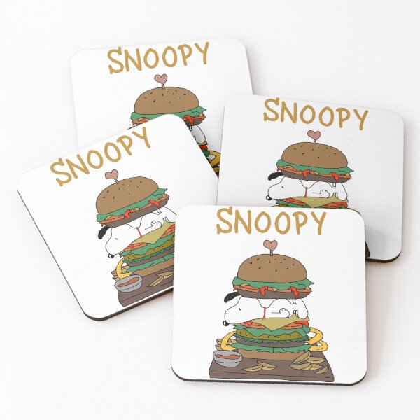 Item preview, Burger snoopy designed and sold by Katyslittlestickershop.