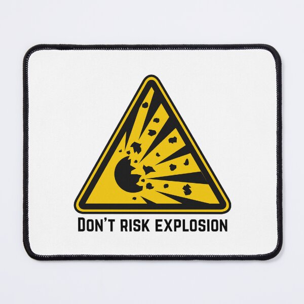 Item preview, Explosion Warning designed and sold by MayaCordalia.