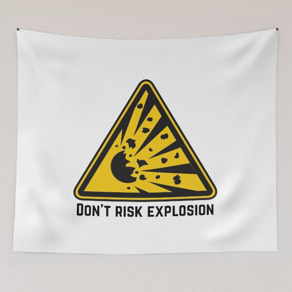 Item preview, Explosion Warning designed and sold by MayaCordalia.
