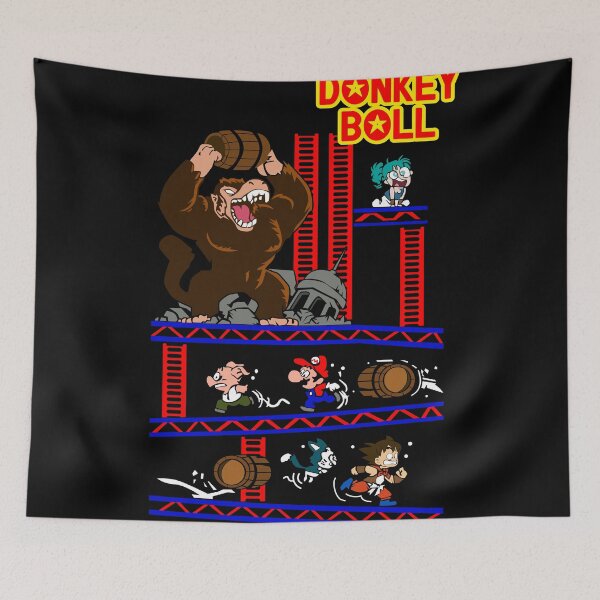Item preview, mario and goku playing donkey kong game videos designed and sold by GravicPopart21.