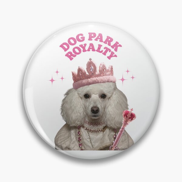 Item preview, Dog Park Royalty Funny Poodle Crown Print designed and sold by chaos-and-curls.