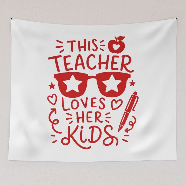 Item preview, This Teacher Loves Her Kids designed and sold by gunaone-design.