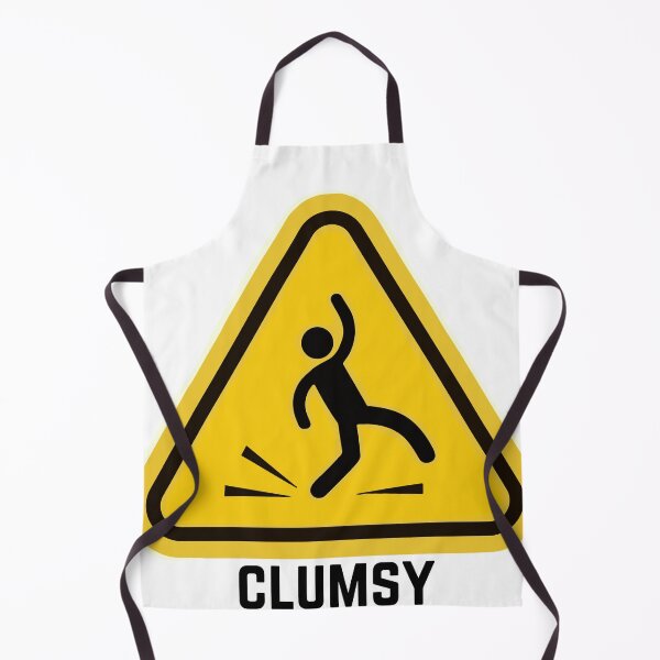 Item preview, Funny Clumsy Warning Sign designed and sold by MayaCordalia.