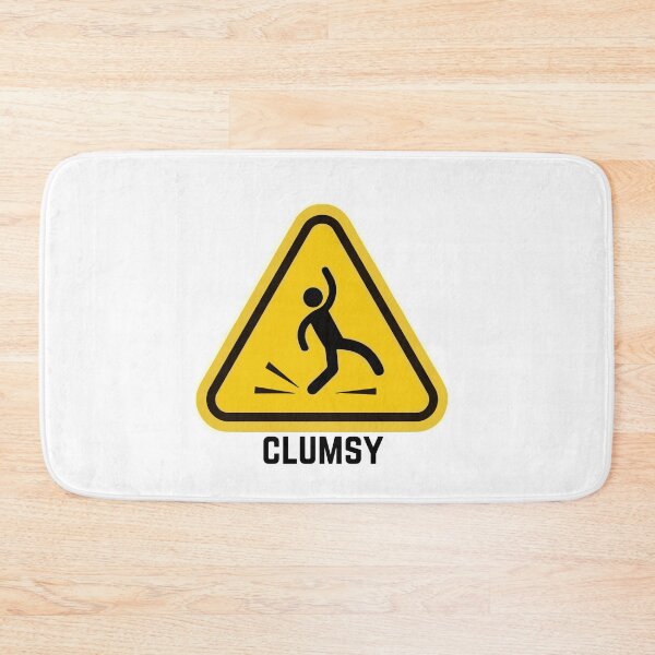 Item preview, Funny Clumsy Warning Sign designed and sold by MayaCordalia.