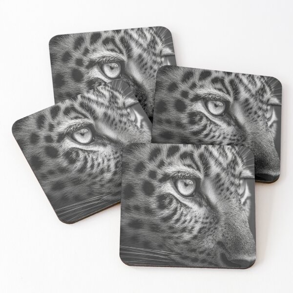Item preview, Macrophotography black and white closeup leopard designed and sold by dcrc.