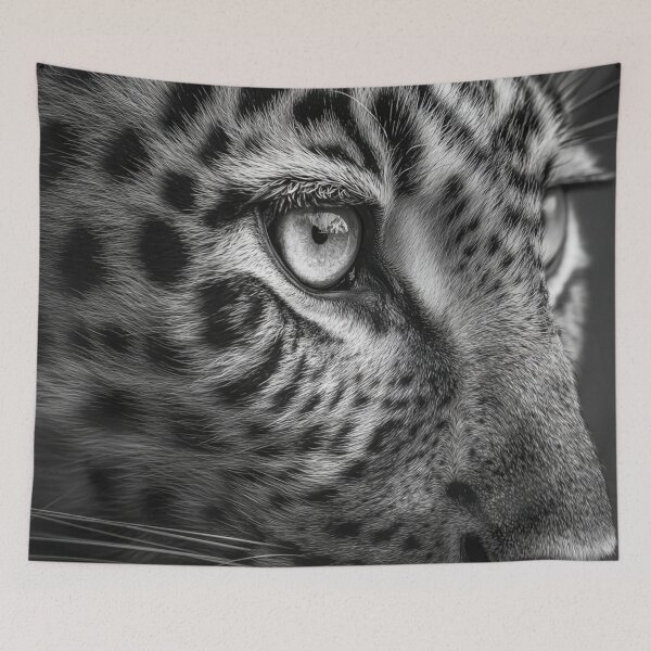 Item preview, Macrophotography black and white closeup leopard designed and sold by dcrc.