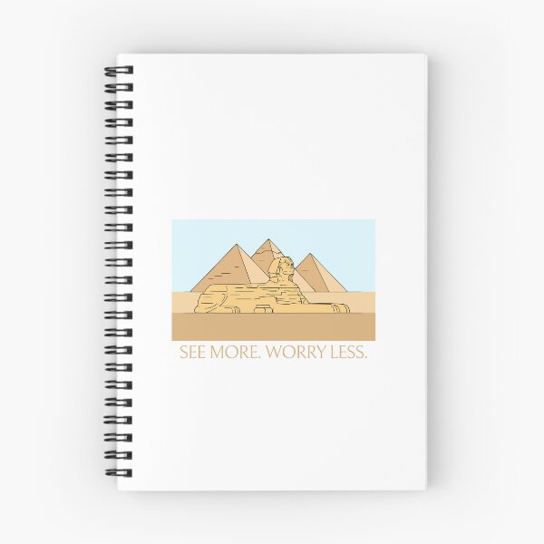 Item preview, See More Worry Less Minimalist Egypt Pyramids Travel Art designed and sold by rich-moda.