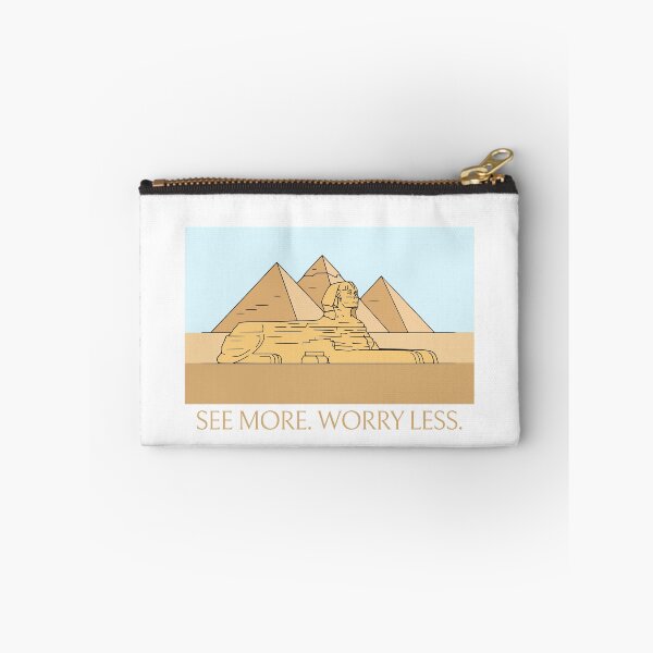 Item preview, See More Worry Less Minimalist Egypt Pyramids Travel Art designed and sold by rich-moda.