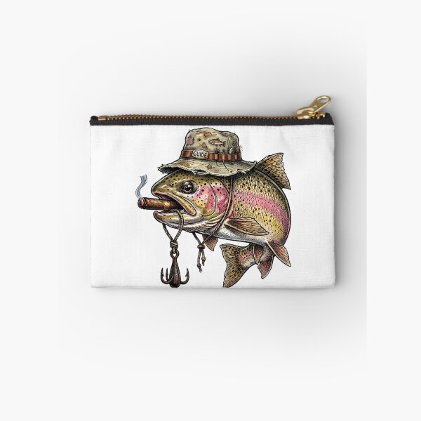 Item preview, Funny Smoking Trout Fish Vintage Angler Humor Retro Fisherman designed and sold by ZBIFBOUETLA.