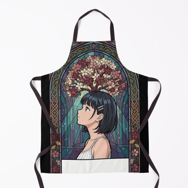 Item preview, Kirigaya Suguha Sword Art Online Floral Stained Glass Portrait designed and sold by mildaclairmo.