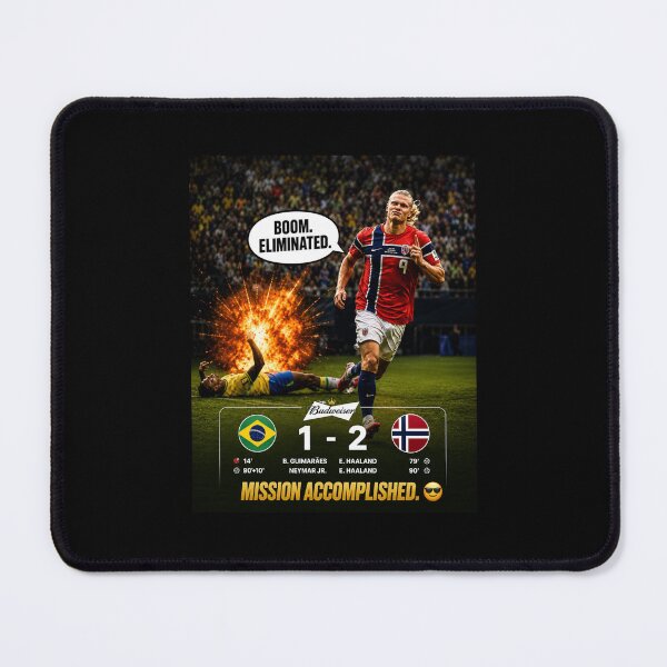 Item preview, Haaland Norway eliminated Brazil designed and sold by PatternFly.