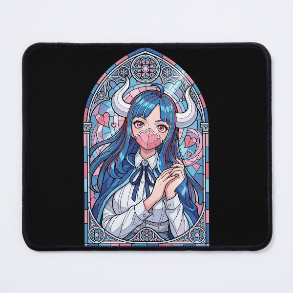 Item preview, Ulti One Piece Soft Pink Blue Stained Glass designed and sold by mildaclairmo.