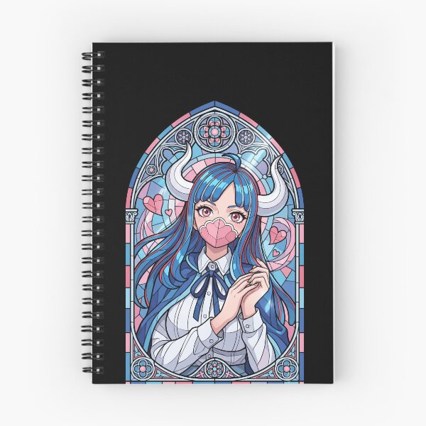 Item preview, Ulti One Piece Soft Pink Blue Stained Glass designed and sold by mildaclairmo.