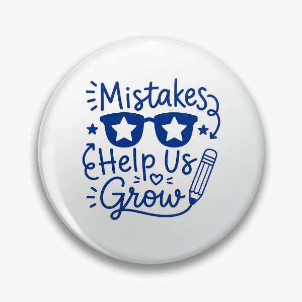 Item preview, Mistakes Help Us Grow Inspirational Teacher Quote designed and sold by gunaone-design.