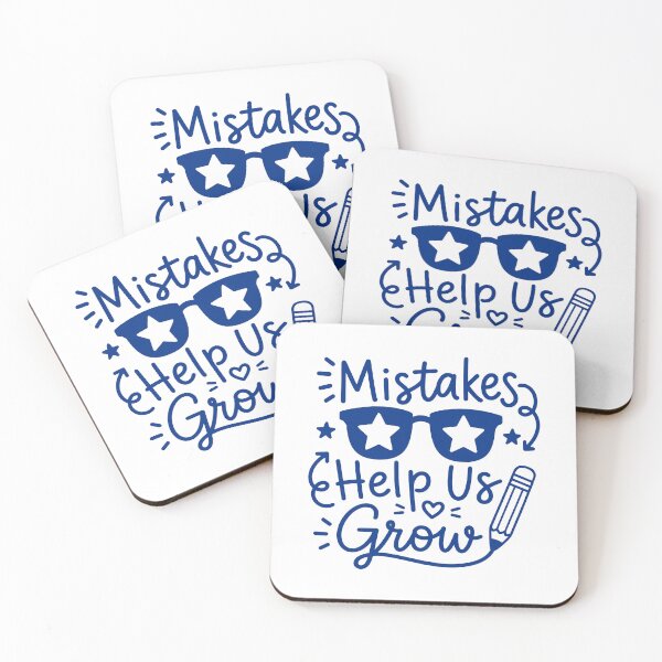 Item preview, Mistakes Help Us Grow Inspirational Teacher Quote designed and sold by gunaone-design.