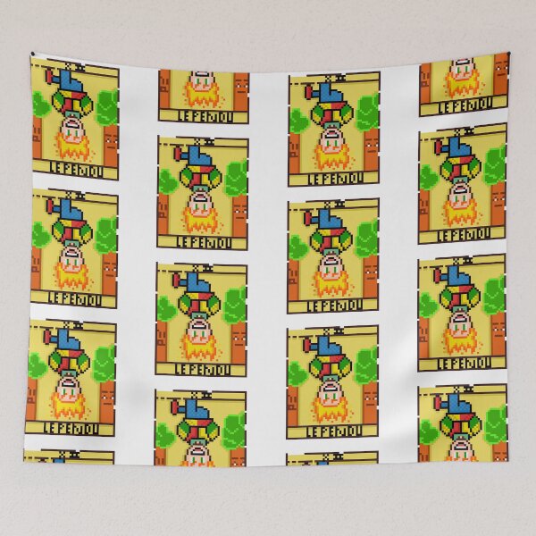 Item preview, The Hanged Man Tarot Card Le Pendu Pixel Art Retro designed and sold by RetroRlx.