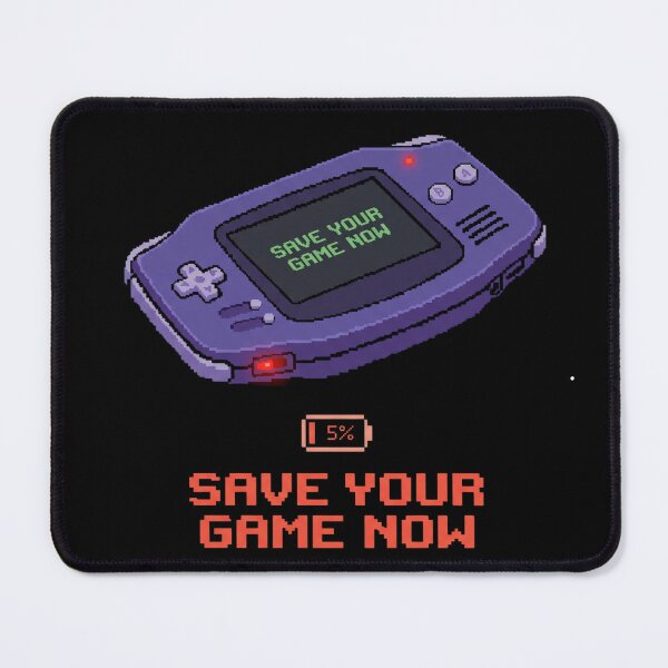 Item preview, GBA Low Battery Save Your Game Now Retro Pixel Art Game Boy Nostalgia Sticker designed and sold by Gaming Retro.