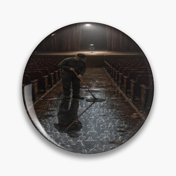 Item preview, After the Applause Surreal Theater Cleaner Reflection Art designed and sold by POD DYNASTY | Original Print On Demand T-Shirt Graphics.