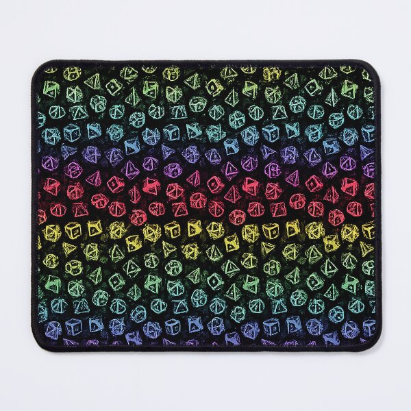 Item preview, Rainbow Polyhedral Dice Pattern designed and sold by finlaypratt.
