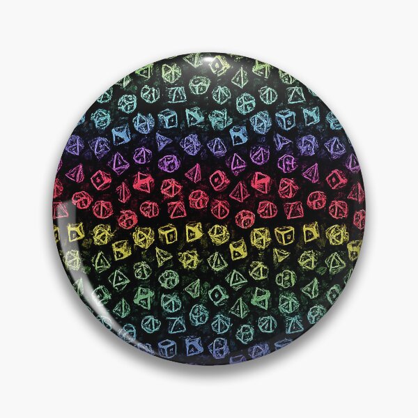 Item preview, Rainbow Polyhedral Dice Pattern designed and sold by finlaypratt.