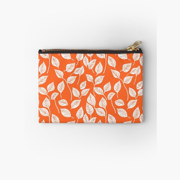 Item preview, Vibrant Autumn: Orange & White Botanical Pattern designed and sold by LiveLearnCreate.