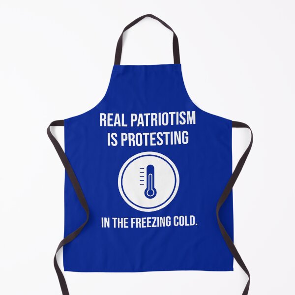 Item preview, Real patriotism is protesting in the freezing cold. designed and sold by Rachel the Artist .