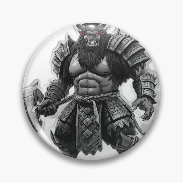 Item preview, Oni Demon Warlord — Japanese Yokai Art designed and sold by Tokyo Neo Noir Collective .