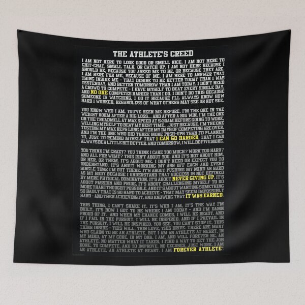Item preview, Athlete's Creed designed and sold by superfitstuff.