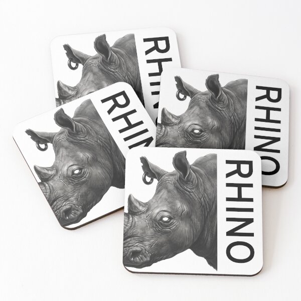 Item preview, Rhino Portrait Monochrome designed and sold by EmpireAnthem.