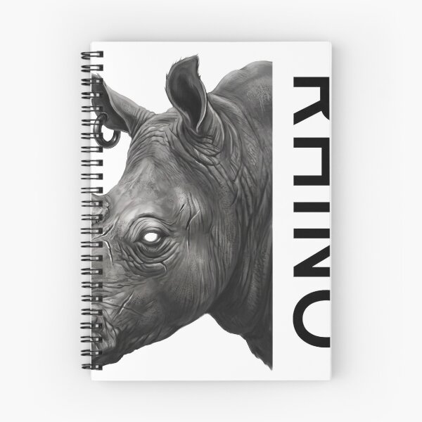 Item preview, Rhino Portrait Monochrome designed and sold by EmpireAnthem.