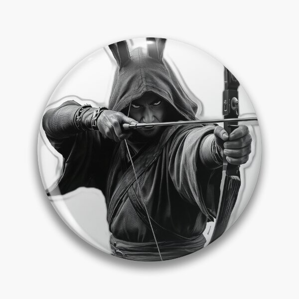 Item preview, Moon Rabbit Archer Ronin — Japanese Warrior Art designed and sold by Tokyo Neo Noir Collective .