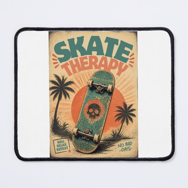 Item preview, Roll Relax Repeat Skull Skate Art designed and sold by Abdelillah10.