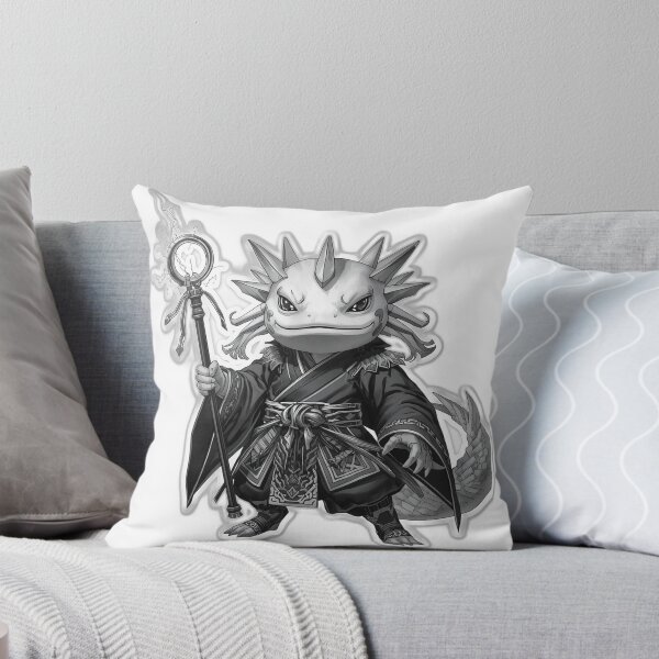 Item preview, Axolotl Onmyoji Ward Sorcerer — Japanese Dark Art designed and sold by Tokyo Neo Noir Collective .