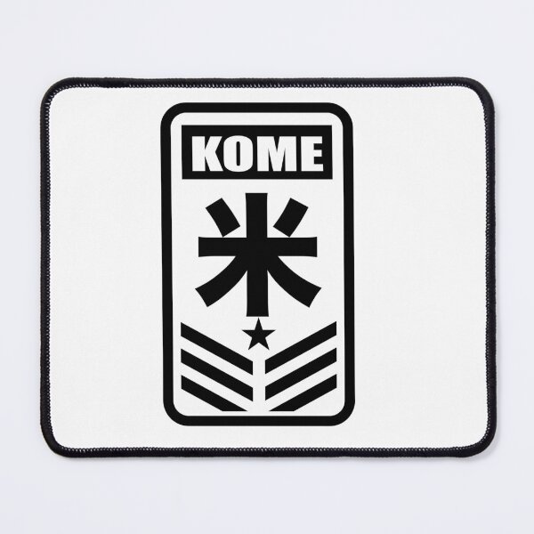 Item preview, KOME Badge — Japanese Rice Kanji Military Style Tee designed and sold by medicalkinoko.