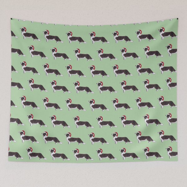 Item preview, Festive Dog | long dog | Dog in red hat designed and sold by LauraCoxArt.