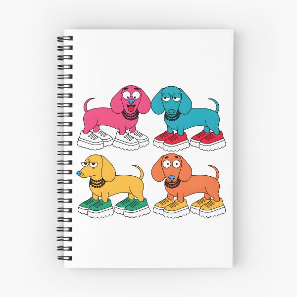 Item preview, Colorful Dachshund Pop Art Funny Dog Sneakers designed and sold by DariaOltes.