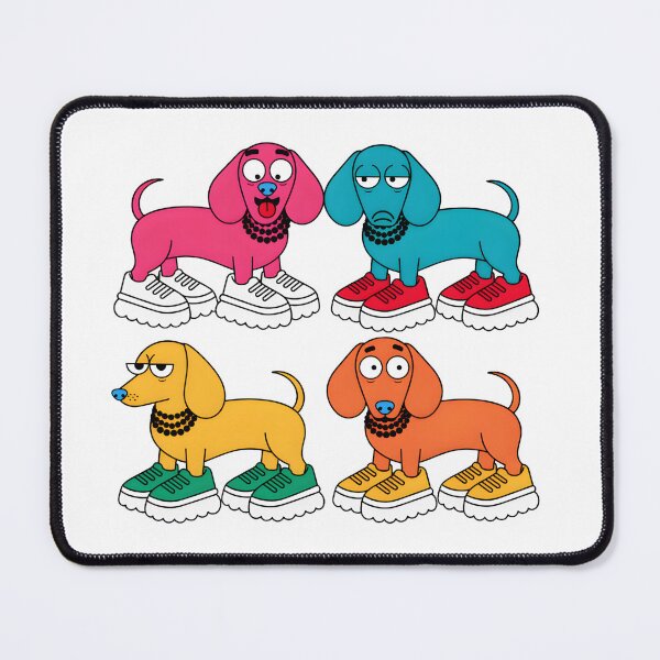 Item preview, Colorful Dachshund Pop Art Funny Dog Sneakers designed and sold by DariaOltes.