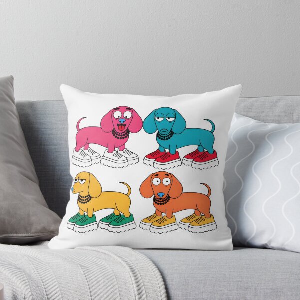 Item preview, Colorful Dachshund Pop Art Funny Dog Sneakers designed and sold by DariaOltes.