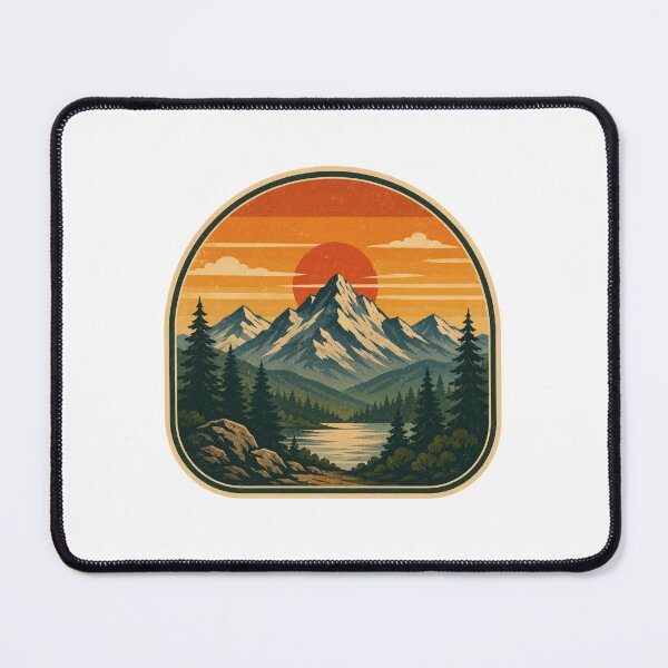 Item preview, Retro Mountain Sunset designed and sold by NeoSakura.