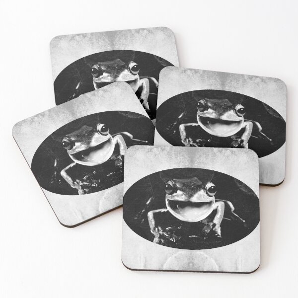 Item preview, Flying Tree Frog Dark Amphibian Portrait designed and sold by Ghoul Enterprises.