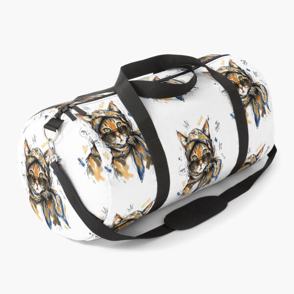 Item preview, Stay Cool Cat with Sunglasses & Paisley Scarf – Hand-Drawn Cat Art designed and sold by RamyGallery.