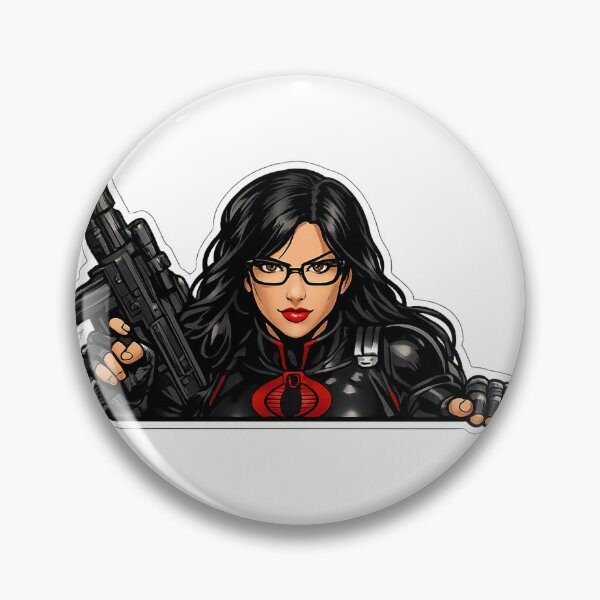 Item preview, Baroness Cobra Machine Gun Peeker designed and sold by StickerPeekers.