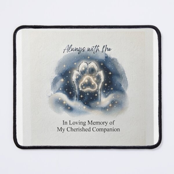 Item preview, Always With Me – Pet Paw Print Memorial Tribute designed and sold by Fatomfatom.