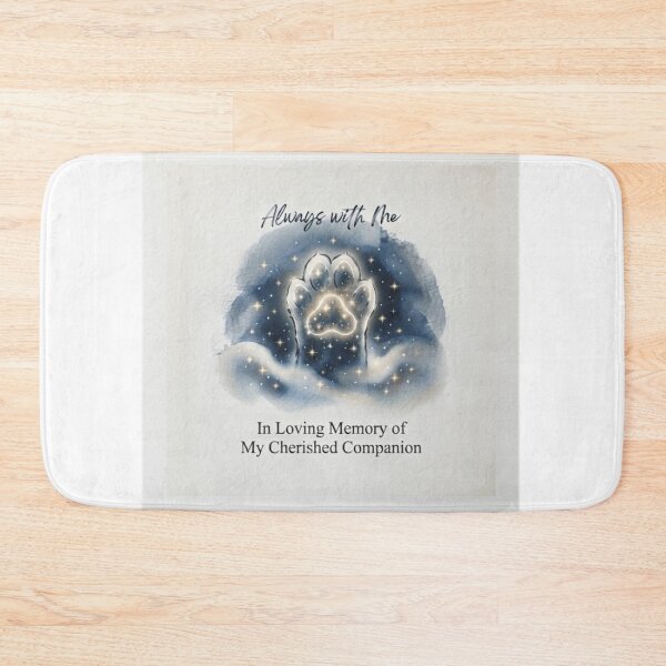 Item preview, Always With Me – Pet Paw Print Memorial Tribute designed and sold by Fatomfatom.