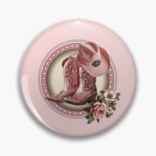 Artikelvorschau, Pinkfarbene Stiefel, Vintage-Cowboystiefel, Cowgirl-Hut, Western entworfen und verkauft von classic car craze.
